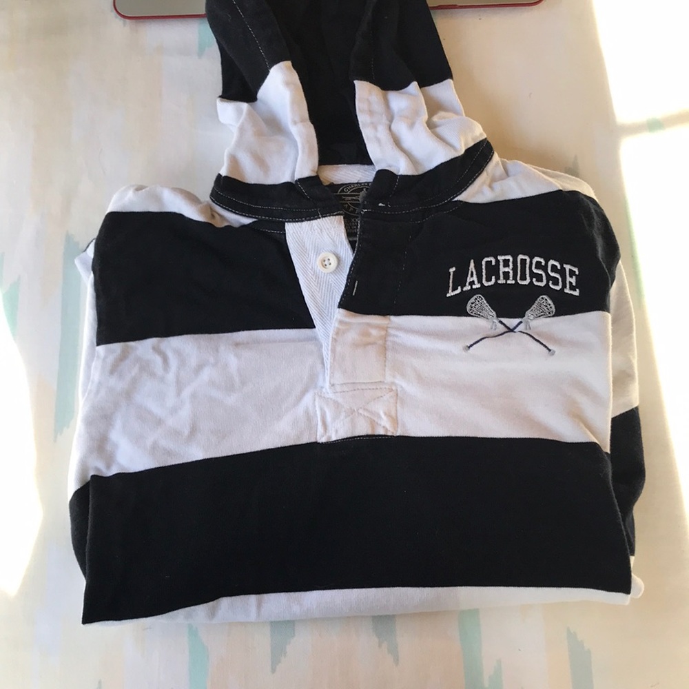 Lacrosse Rugby Shirt with Hood